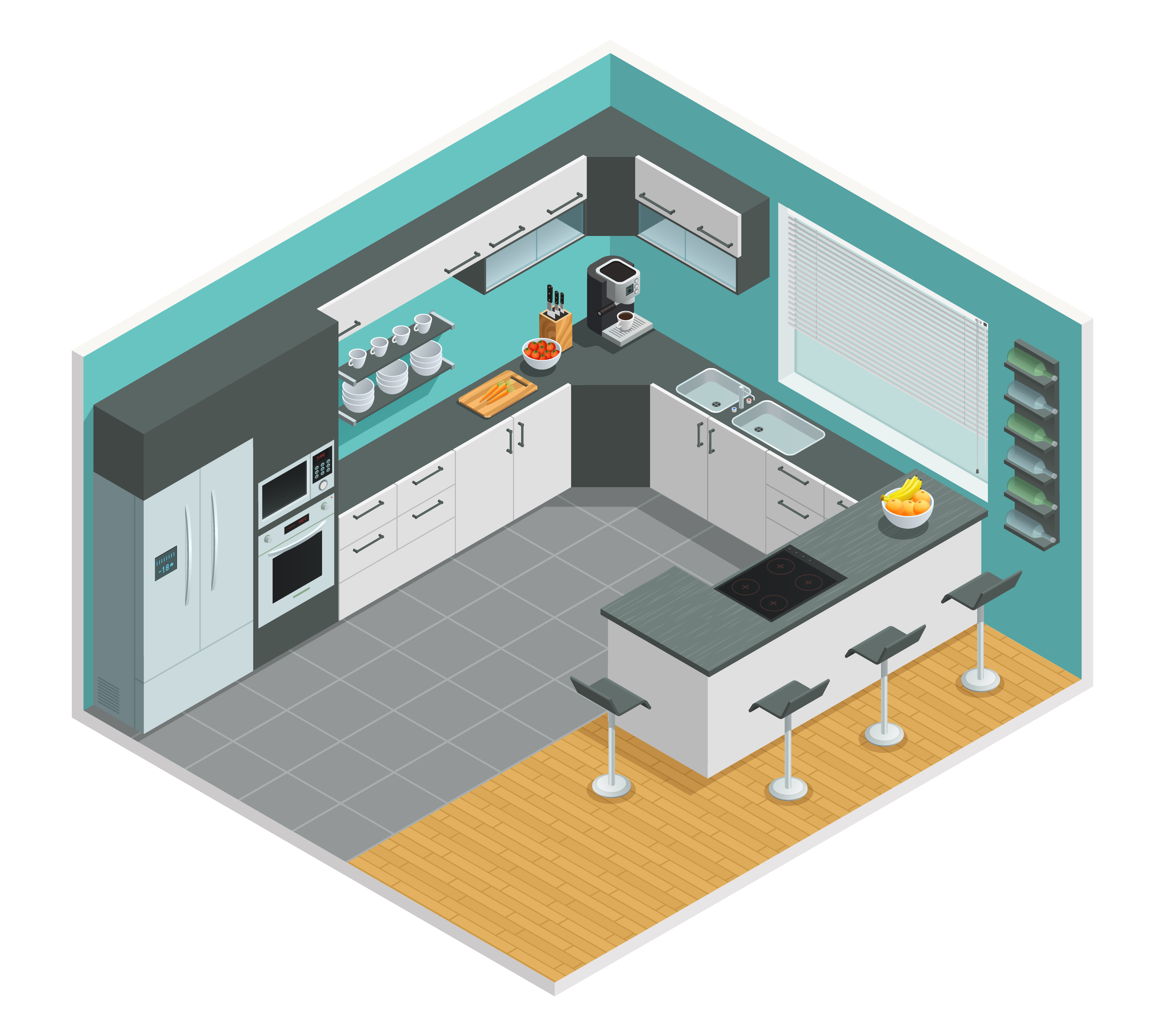 3D Kitchen Design - DEKOVA LTD